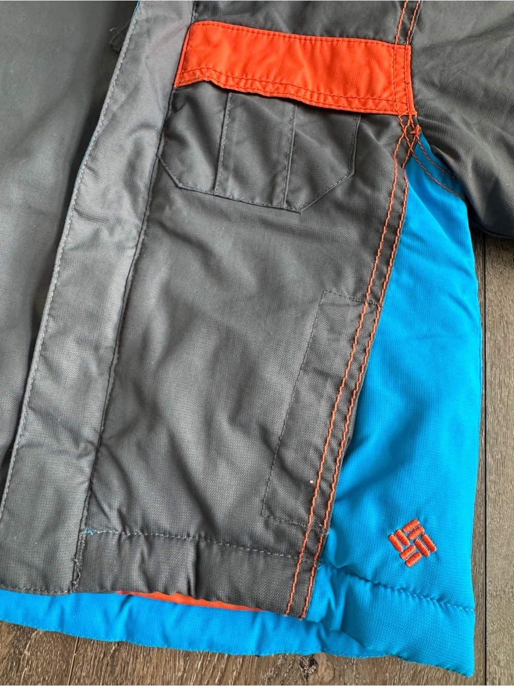 Columbia Gray, Bright Orange and Blue Winter Coat and Snow Suit Set Size 24 Mo - Picture 4 of 15